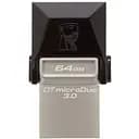 Гібридний накопичувач Kingston 2 в 1 USB + microUSB 64 GB DT MicroDuo OTG