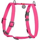 Шлея для собак Waudog Waterproof анатомічна Н-подібна з QR паспортом XL 60-98 см рожева