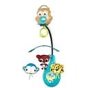 Детская музыкальная карусель 988-53-1 с мягкими игрушками, светом и мелодиями голубой