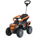 Електромобіль дитячий Bambi Квадроцикл Racer M 6126EBLR-7 толокар + батьківська ручка 6V 500mA помаранчевий