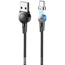 Кабель Hoco магнітний Type-C rotatable plug S8, 1.2 м відокремлюваний штекер