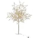 Лед-дерево J-line с теплым светом 56 см серебряное (6636)