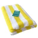 Рушник бавовна махра  Lovely Svi для пляжу, басейна, ванної, готелю, SPA, саун, XL (75 x150 см)  Біло - жовтий
