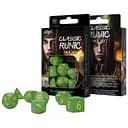 Набір кубиків Classic Runic Green & yellow Dice Set , 7 шт. (SCLR2F)