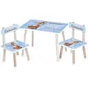 Детский столик Bambi Олененок M 501-13 деревянный с двумя стульчиками таблица умножения