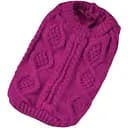 Светр Ginger для тварин S в'язка косичка фуксія ОГ-30 см Д-18 см