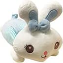 Дитяча м'яка іграшка Зайка Bambi L1122(Blue) з пледом 60 см