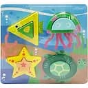 Дитячий дерев'яний пазл-вкладиш Bambi 3D Морські Тварини C15057-5