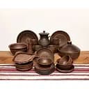 Рождественский набор керамической (глиняной) посуды Сочельник на 6 человек