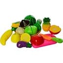 Іграшки Maxland Овочі та фрукти на липучці (2018 А), 14 предметів