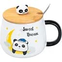 Чашка керамічна Happy Life Panda з кришкою та ложкою sweet dream 450 мл HP7203M