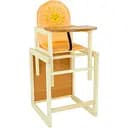 Стульчик для кормления Мася №2042 Божья коровка, оранжевый, кожзам