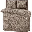 Комплект постельного белья LeLit евро 200х215 см поплин L-2058/1 коричневый (le2000000299587)