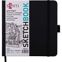 Скетчбук Santi для графіки 18х18 см 80 аркушів чорний (743193)