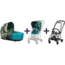 Люлька Cybex Mios Lux We the best by DJ Khaled + Комплект текстилю Cybex Mios We the best by DJ Khaled + Шасі для коляски Cybex Mios LS RBA Matt Black
