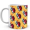 Кухоль GeekLand Амонг Ас Among Us Один з нас Лід та вогонь AU.02.554 330 мл білий