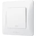 Выключатель одноклавишный Videx Binera промежуточный белый (VF-BNSW1I-W)