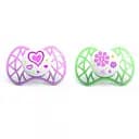 Силіконова ортодонтична пустушка Nuvita Air, 6-12 міс., 2шт. (NV7080Pink)