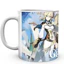 Кухоль GeekLand Genshin Impact Геншин Імпакт Джин, Ембер, Ітер, Люмін GN 02.501 330 мл білий