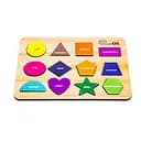 Развивающая игрушка PuzzleOK Фигуры Арт-11231, 12 элементов деревянная