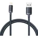 Кабель Baseus Crystal Shine Series Fast Charging Data Cable USB to iP 2.4A 2 м Чорний