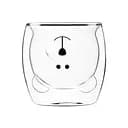 Набор чашек Ardesto Animals с двойными стенками, 250 мл, прозрачное стекло (AR2625GA)