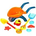 Детский песочный набор YF 3696 с тачкой и аксессуарами для игр в песочнице и на пляже