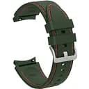 Браслет RLine для Samsung Galaxy Watch 4 - зелено-червоний ширина кріплення 20мм силікон Watchbands (W44-2WB52399204)