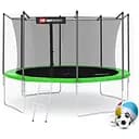Батут Hop-Sport 12ft із внутрішньою сіткою 366 см зелений