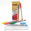 Ручка масляна Wiser Corde, 0.7 мм, корпус мікс, синя, 12 шт.