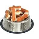 Ласощі для собак Lucky Star Пресована сиром'ятна кістка з курячою пастою 5.5 см 200 г (RM009S)