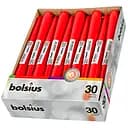 Свечи Bolsius конусные 24.5х2.4 см красные 30 шт. (359741.1)