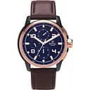 Чоловічий водонепроникний наручний годинник Royal London 41384-03 кварцовий із шкіряним ремінцем