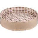 Лежак для тварин BronzeDog Comfort круглий M 50х12 см бежевий 