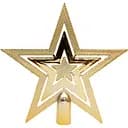 Уцінка. Верхівка на ялинку Linhai h=20 см золотистий глянець пластик (891671)