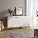 Комод LION Хьюге-5 Бетон/Німфея альба (LION-041104)