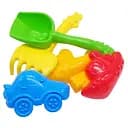 Набор для песочницы "Колокольчик №4" 1005 лопатка, грабли, палочки