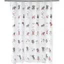 Шторка для ванної Volver Aha з візерунком 180 x 180 см біла (50211)