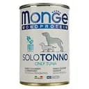 Влажный корм Monge Dog Solo, для взрослых собак, 100% тунец, 400 г
