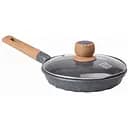 Сковорода з антипригарним мармуровим покриттям та кришкою 22 см, сірий MGC HP-4-422G