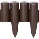 Забор декоративный Prosperplast Palisada, коричневый, 2.5 м