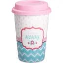 Склянка керамічна Liling Rongxiang Ceramic love my mommy з силіконовою кришкою 420 мл RX-N240288LM