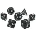 Набор кубиков Glitter 7 Dice Set - Black , 7 шт. (g7dglit10)