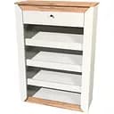 Тумба для обуви Эверест Нордик-800 80х32х113 см Белый/Дуб золотой крафт (EVR-5547)