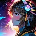 Деревянный пазл Аниме девушка, А4, Картонная коробка 100 элементов