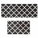 Коврики кухонные набор Lovely Svi 2 шт: 44x74 x1 см и 44 x119 x1см  Черный