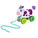 Дитяча дерев’яна каталочка "Корівка" C15030-6 на мотузці