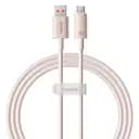 Кабель Baseus Habitat Series Fast Charging USB to Type-C 100 W 1 метр (P10360203421-00) біло рожевий