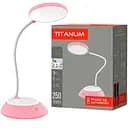 LED лампа Titanum TLTF-022P 7W 3000-6500K USB настільна з акумулятором рожева (TLTF-022P)
