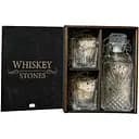 Подарунковий набір віскі Whiskey Stones №12 у дерев'яному пеналі - графин + склянки Selecta